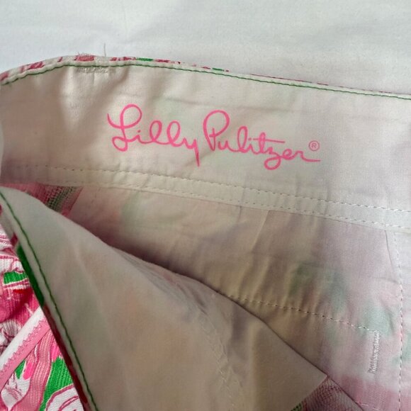 Lilly Pulitzer Callahan Shorts – Tropical Coastal Flamingos – Size 000 – EUC - Picture 5 of 12